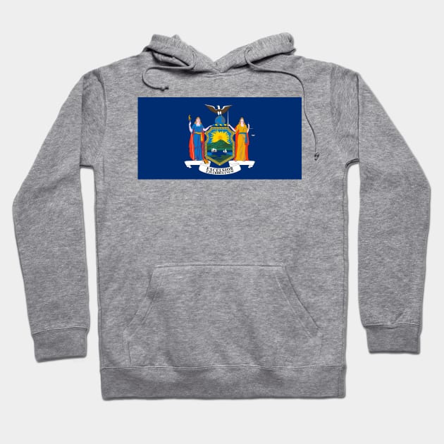 Flag of New York Hoodie by brigadeiro